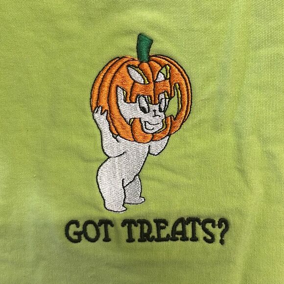 Halloween Trick or Treat Canvas Totes Casper The Ghost “Got Treats?”  Set if 2 - Picture 7 of 16